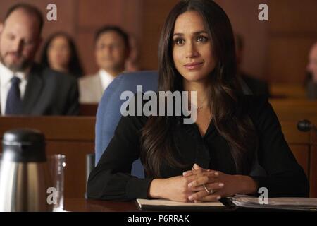 Passt TV-Serie (2011-) USA von Aaron Korsh 2017 Staffel 7, Episode 9: Schande Regie: Silber Baum Meghan Markle Stockfoto