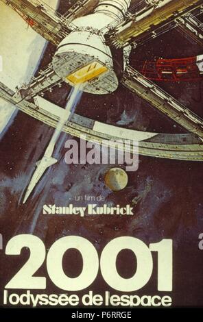 2001: A Space Odyssey Jahr: Großbritannien/USA 1968 Regie: Stanley Kubrick Poster (Fr) Stockfoto