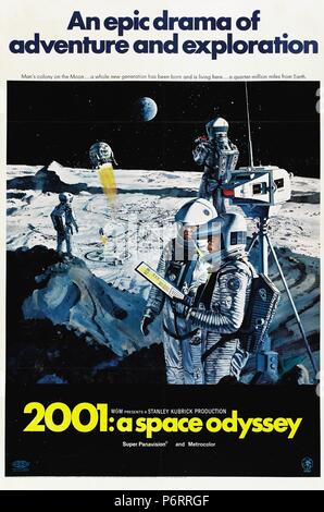 2001: A Space Odyssey Jahr: Großbritannien/USA 1968 Regie: Stanley Kubrick Poster (USA) Stockfoto