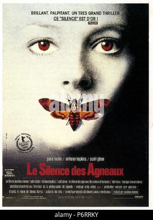 Das Schweigen der Lämmer Jahr: 1991 USA Regie: Jonathan Demme Jodie Foster Poster (Fr) Orion Pictures Corporation Stockfoto