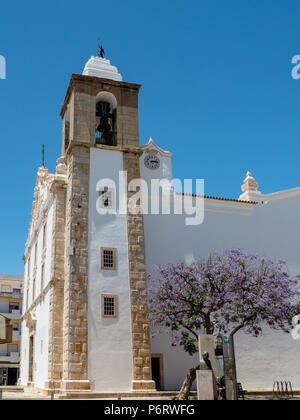 Kirche Matriz de Nossa Senhora do Rosario, Olhao, Portugal Stockfoto