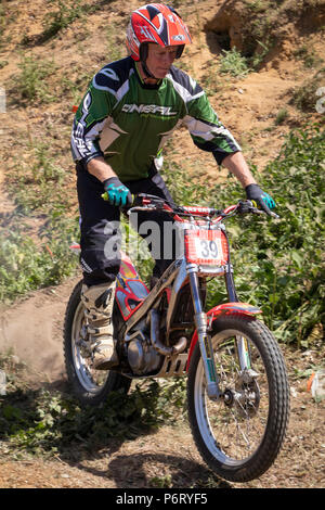 Moto-X-Studien bei Cadders Hill, Lyng, Norfolk, Großbritannien Stockfoto