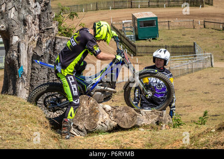 Moto-X-Studien bei Cadders Hill, Lyng, Norfolk, Großbritannien Stockfoto