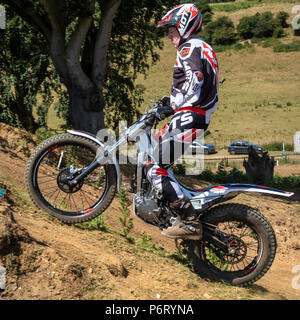 Moto-X-Studien bei Cadders Hill, Lyng, Norfolk, Großbritannien Stockfoto