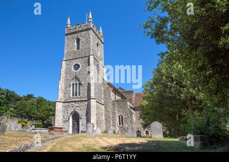 St Leonard's Kirche, Eiche, Hythe, Kent. Stockfoto