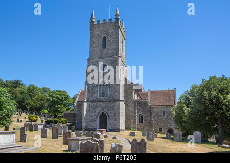 St Leonard's Kirche, Eiche, Hythe, Kent. Stockfoto