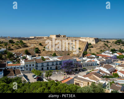 Fort von Sao Sebastiao in Castro Marim, Portugal Stockfoto