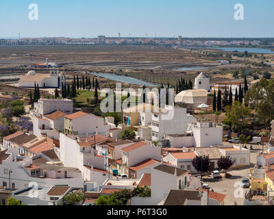 Blick vom Schloss Castro Marim, Algarve, Portugal Stockfoto