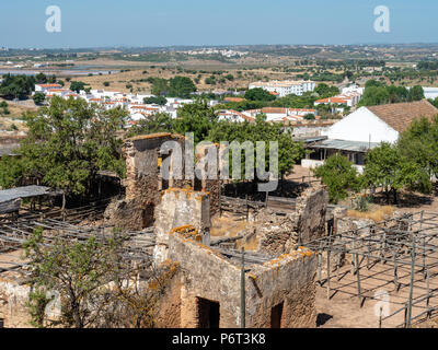 Auf der Burg os Castro Marim, Algarve, Portugal Stockfoto