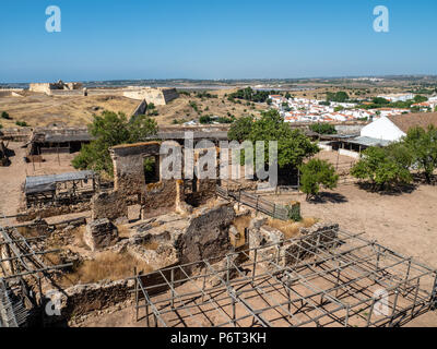 Auf der Burg os Castro Marim, Algarve, Portugal Stockfoto