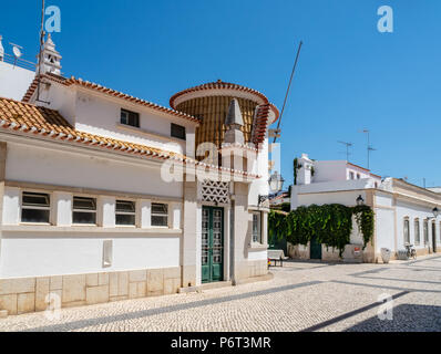 In den Straßen von Vila Real de Santo Antonio, Algarve, Portugal Stockfoto