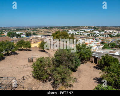 Blick vom Schloss Castro Marim, Algarve, Portugal Stockfoto