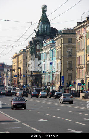 Der Sänger Haus auf dem Newski Prospekt in St. Petersburg, Russland Stockfoto