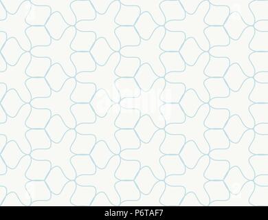 Geometrischer Vektor nahtlose Muster 4 abstrakten Linie Hintergrund Schwarzweiß-Textur Stock Vektor