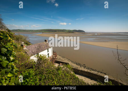 Dylan Thomas Boathouse Laugharne Carmarthenshire Wales Stockfoto