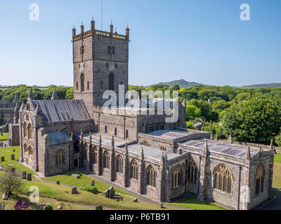 St Davids Cathedral St Davids Haverfordwest Pembrokeshire Wales Stockfoto