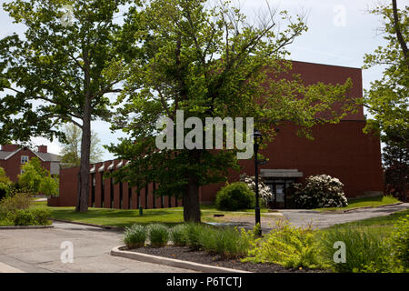 Juni 3, 2018 - Wolfville, Nova Scotia: Ansicht von Unten der Acadia University Denton Hall, Haus zum Acadia Schule für Musik Stockfoto