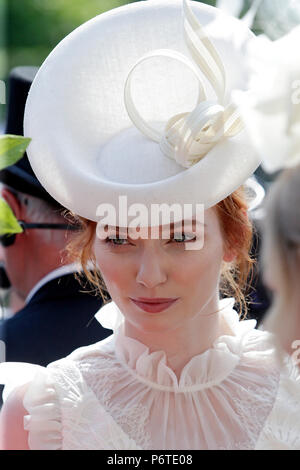 Royal Ascot, Porträt der Schauspielerin Eleanor Tomlinson Stockfoto