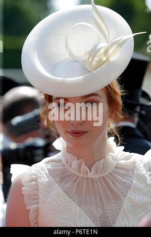 Royal Ascot, Porträt der Schauspielerin Eleanor Tomlinson Stockfoto