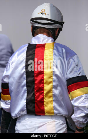 Hannover, racing Farbe der stabilen schwarz-rot-gold Stockfoto