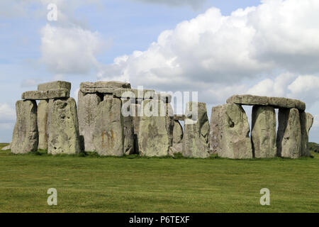 Anzeigen von Stonehenge in Wiltshire, England, Großbritannien Stockfoto