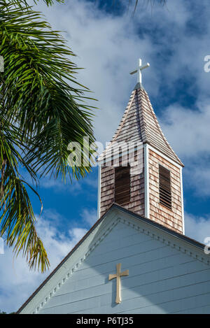 Französische Antillen, St-Barthelemy, Gustavia, Anglikanische Kirche Stockfoto