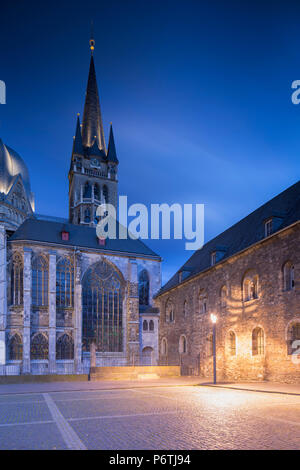 Aachener Dom (UNESCO-Weltkulturerbe), Aachen, Nordrhein Westfalen, Deutschland Stockfoto