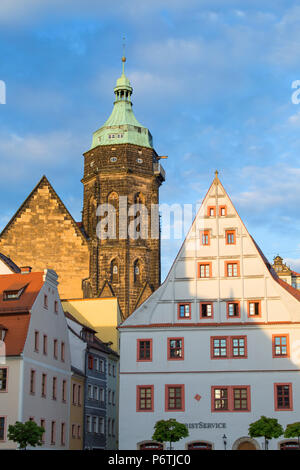 St. Marien Kirche, Pirna, Sachsen, Deutschland Stockfoto