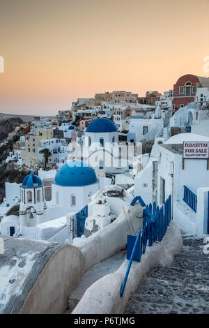 Oia, Santorini (Thira), Kykladen, Griechenland Stockfoto