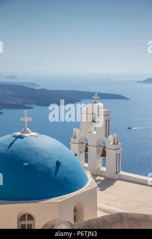 Firostefani, Fira, Santorini (Thira), Kykladen, Griechenland Stockfoto