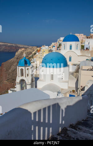 Oia, Santorini (Thira), Kykladen, Griechenland Stockfoto