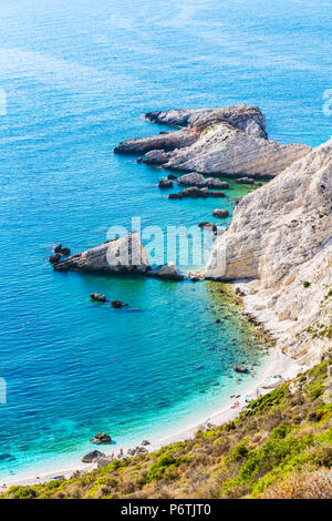 Die Küstenlinie der schönen Insel Kefalonia. Kefalonia, griechische Inseln, Griechenland Stockfoto