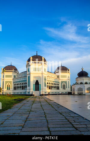 Indonesien, Sumatra, Medan, Große Moschee Stockfoto