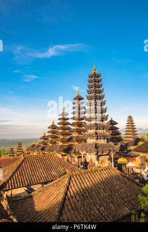 Pura Agung Besakih Tempel Komplex, Besakih, Bali, Indonesien. Die wichtigsten hinduistischen Tempel auf Bali. Stockfoto