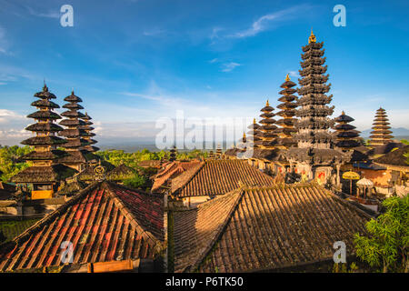 Pura Agung Besakih Tempel Komplex, Besakih, Bali, Indonesien. Die wichtigsten hinduistischen Tempel auf Bali. Stockfoto