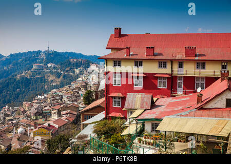 Indien, Himachal Pradesh, Shimla, Blick auf die Stadt Stockfoto
