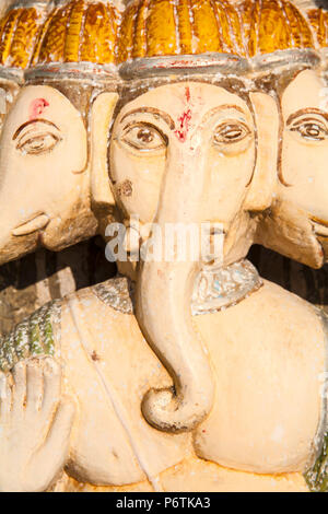 Indien, Rajasthan., Pushkar, Ganesh Statue Stockfoto