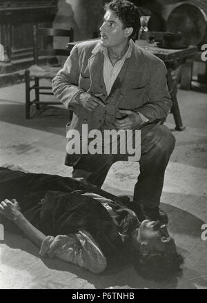 Italienische Schauspieler Amedeo Nazzari im Film La Cena delle Beffe, 1942 Stockfoto