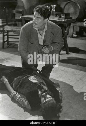 Italienische Schauspieler Amedeo Nazzari im Film La Cena delle Beffe, 1942 Stockfoto