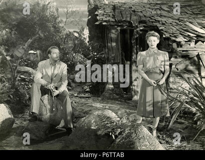 Schauspieler Paul Henriod und Bette Davis in dem Film jetzt, Voyager, 1942 Stockfoto