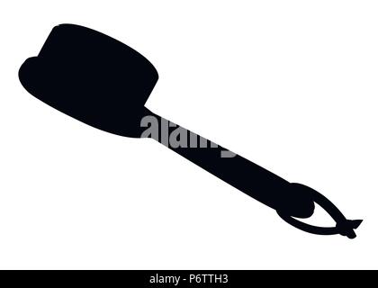 Reinigungsbürste einfache Linie Symbol. Waschbürste thin linear Zeichen