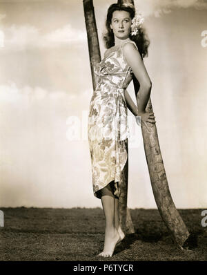 Die amerikanische Schauspielerin Rhonda Fleming im Film Adventure Island, 1947 Stockfoto