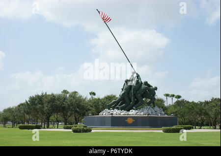 Iwo Jima Denkmal an den Marine Military Academy in Harlingen, TX Stockfoto