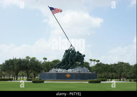 Iwo Jima Denkmal an den Marine Military Academy in Harlingen, TX Stockfoto