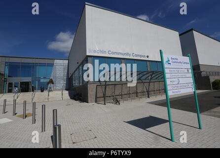 Die Außenseite des Brechin Gemeinschaft Campus Angus Schottland Juli 2018 Stockfoto