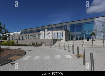 Die Außenseite des Brechin Gemeinschaft Campus Angus Schottland Juli 2018 Stockfoto