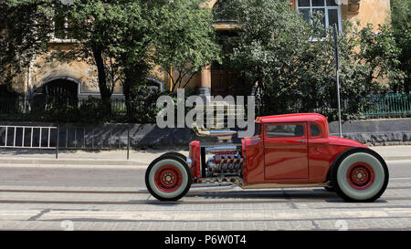 Hotrod. 3D-Rendering Stockfoto