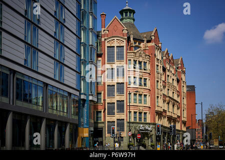 Malmaison Hotel von außen in einem Landmark Building in London Road Manchester Stockfoto