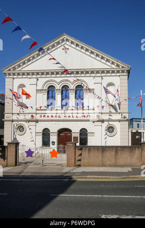 Lisburn Orange Hall Stockfoto