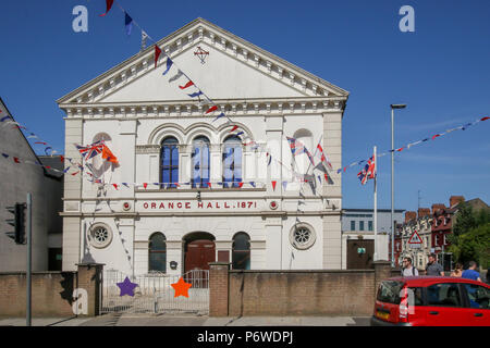 Lisburn Orange Hall Stockfoto